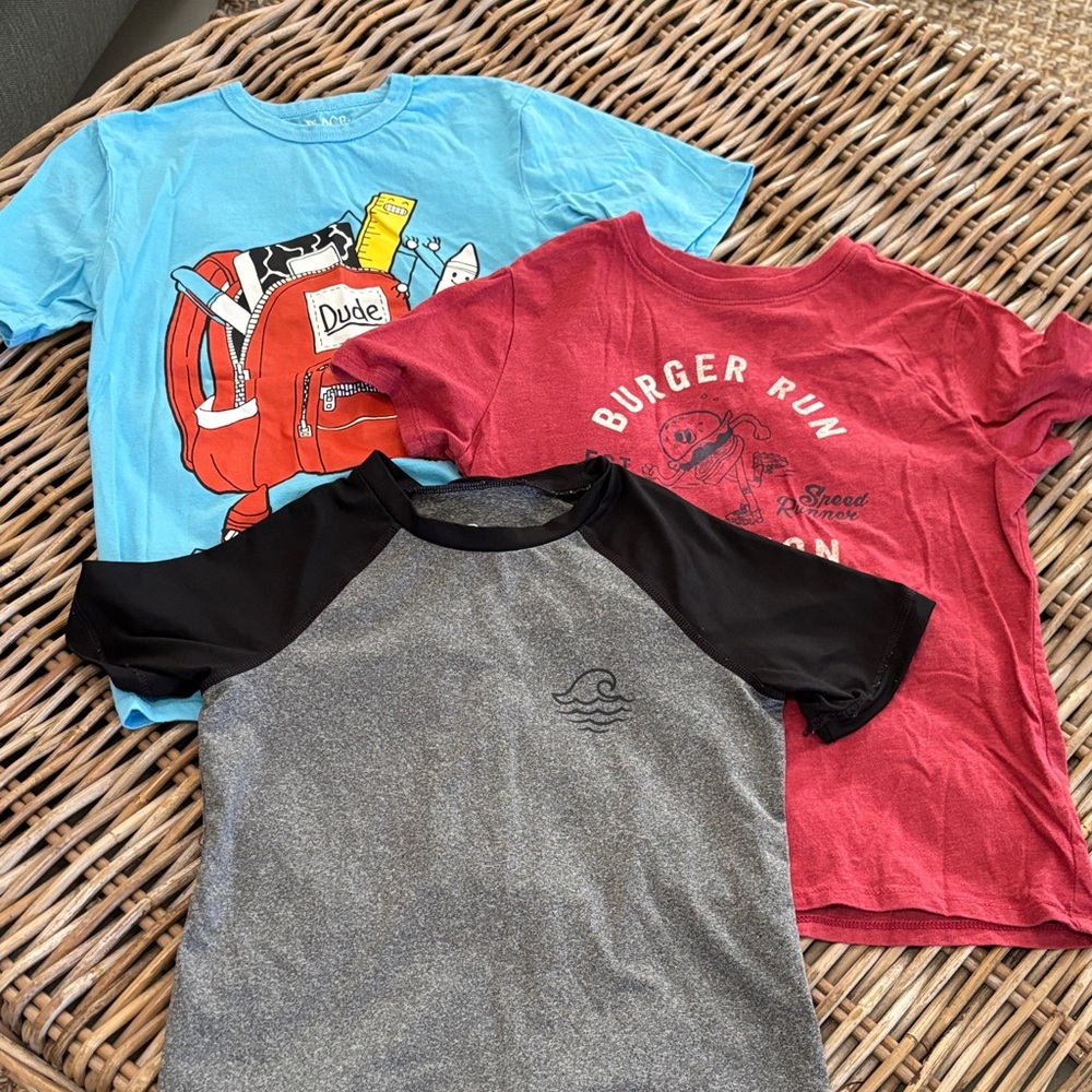 Target boys ' Tee bundle - Blue, Red, and Gray Set